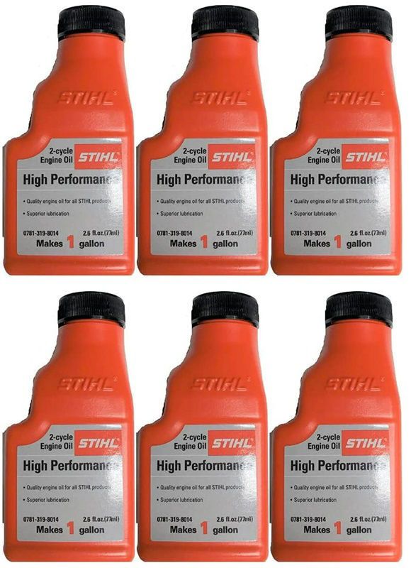 Picture for 0781 319 8008P 6-pk STIHL 2-cycle High Performance Oil